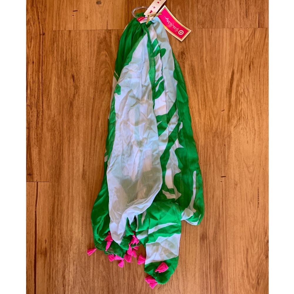 NWT Lilly Pulitzer for Target grn white pink scarf